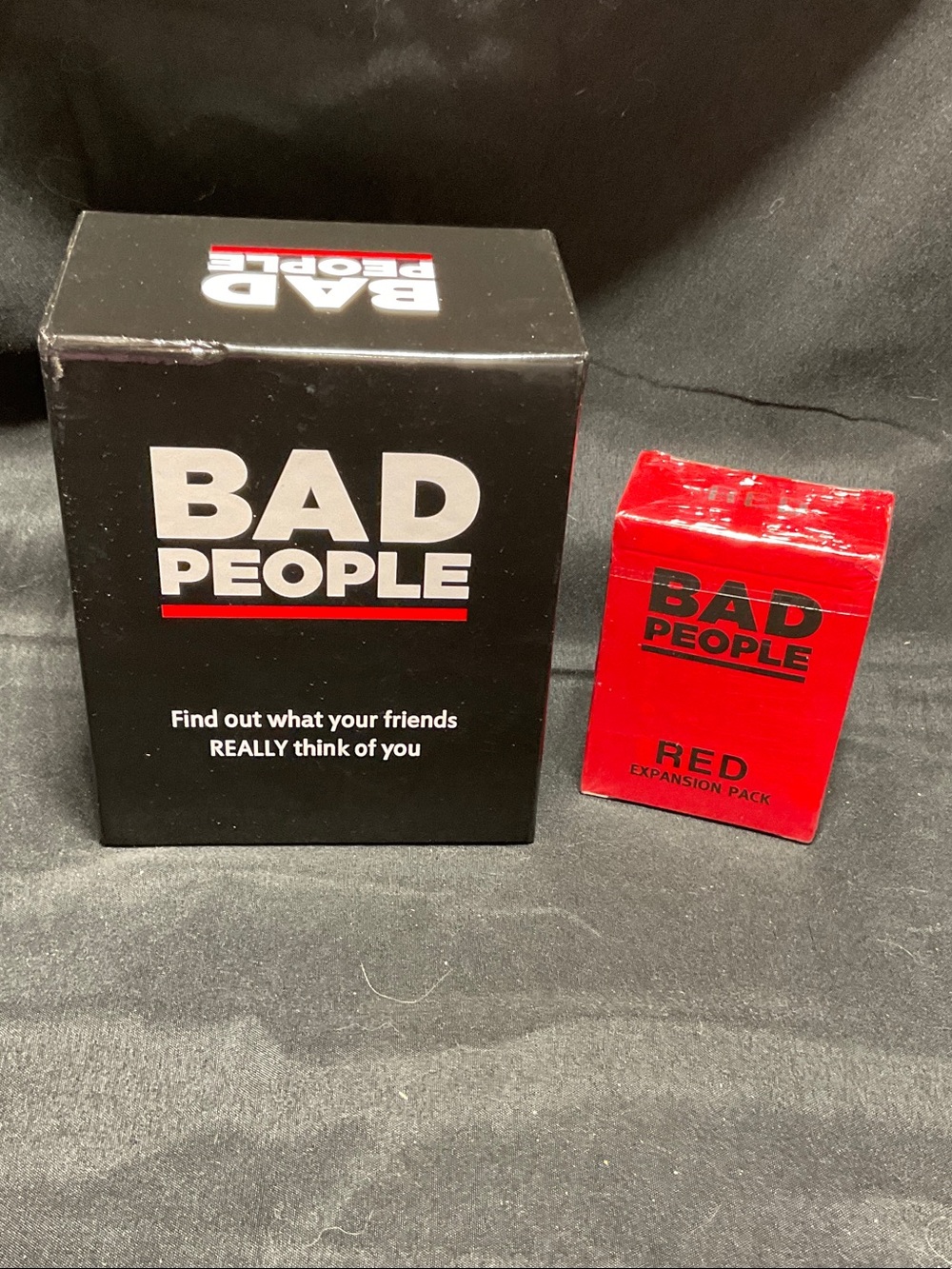 Bad People Card Game with Red Expansion Pack.